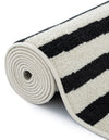 Soho Elegance Collection Area Rug -  Hudson (Black) Rectangle Black  lifestyle 12