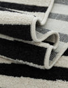Soho Elegance Collection Area Rug -  Hudson (Black) Rectangle Black  lifestyle 13