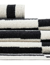 Soho Elegance Collection Area Rug -  Hudson (Black) Rectangle Black  lifestyle 14