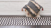 Soho Elegance Collection Area Rug -  Hudson (Black) Runner Black  lifestyle 33