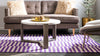 Soho Elegance Collection Area Rug -  Hudson (Purple) Rectangle Purple  lifestyle 3