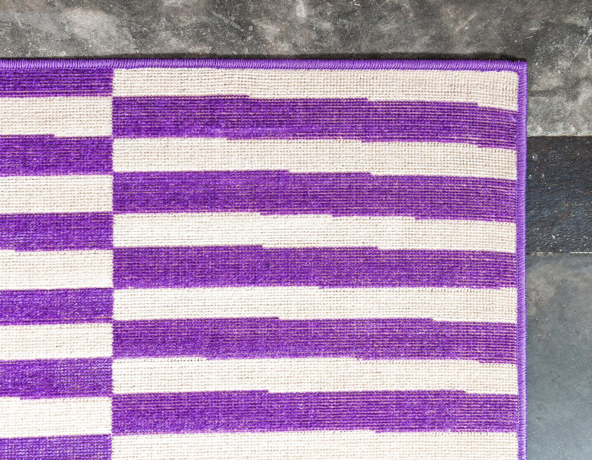 Soho Elegance Collection Area Rug -  Hudson (Purple) Rectangle Purple  lifestyle 9