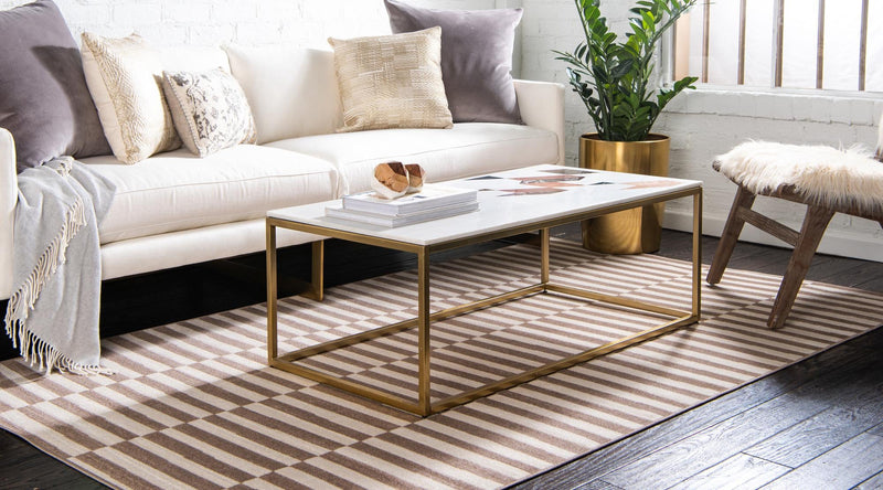 Soho Elegance Collection Area Rug -  Hudson (Light Brown) Rectangle Light Brown  lifestyle 4