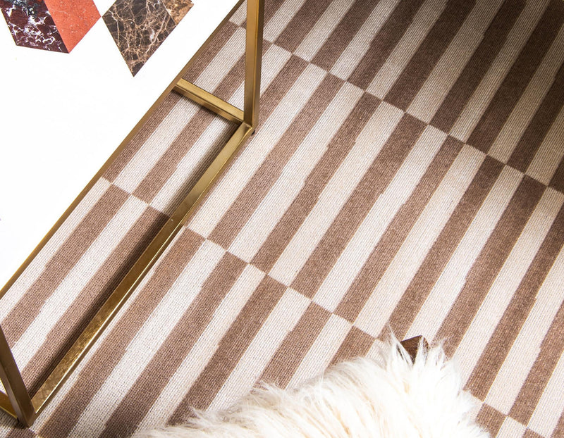 Soho Elegance Collection Area Rug -  Hudson (Light Brown) Rectangle Light Brown  lifestyle 6