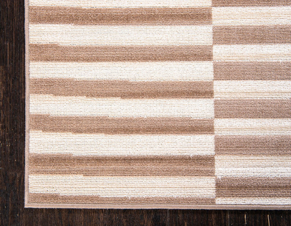 Soho Elegance Collection Area Rug -  Hudson (Light Brown) Runner Light Brown  lifestyle 20