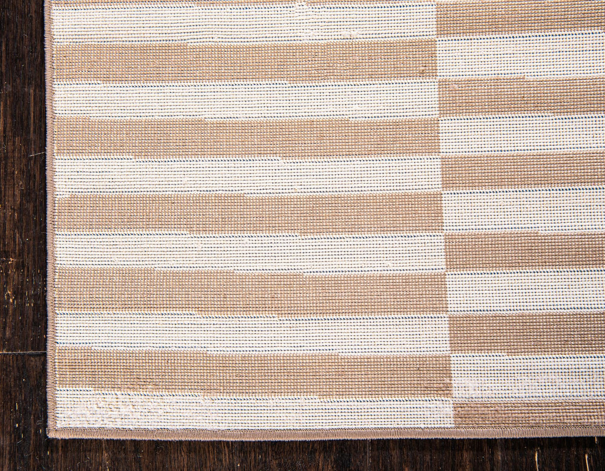 Soho Elegance Collection Area Rug -  Hudson (Light Brown) Runner Light Brown  lifestyle 21
