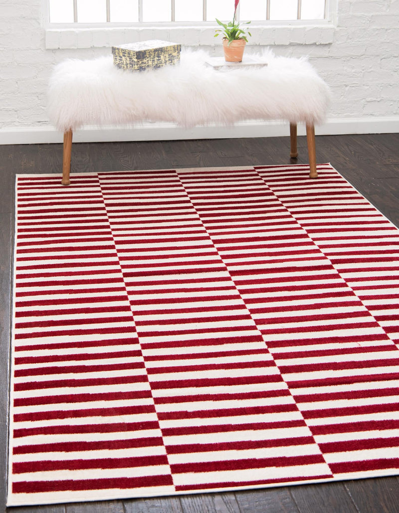 Soho Elegance Collection Area Rug -  Hudson (Red) Rectangle Red  lifestyle 2