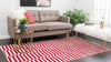 Soho Elegance Collection Area Rug -  Hudson (Red) Rectangle Red  lifestyle 3