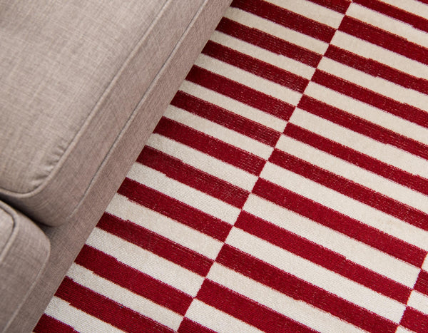 Soho Elegance Collection Area Rug -  Hudson (Red) Rectangle Red  lifestyle 6