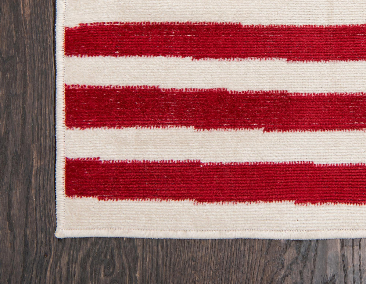 Soho Elegance Collection Area Rug -  Hudson (Red) Rectangle Red  lifestyle 9