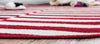 Soho Elegance Collection Area Rug -  Hudson (Red) Round Red  lifestyle 14
