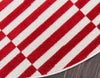 Soho Elegance Collection Area Rug -  Hudson (Red) Round Red  lifestyle 16