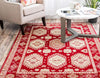 Soho Elegance Collection Area Rug -  Crosby Rectangle Red  lifestyle 7