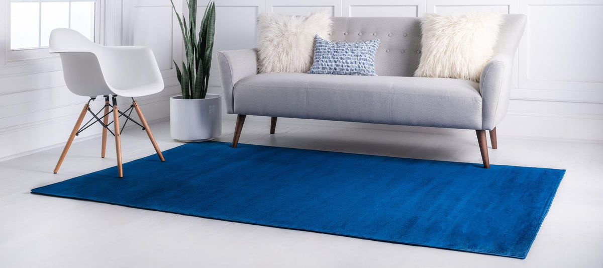 Soho Elegance Collection Area Rug - Chelsea (Navy Blue) Rectangle Navy Blue  lifestyle 3