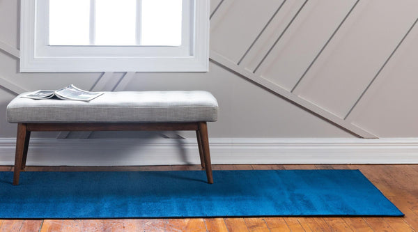 Soho Elegance Collection Area Rug - Chelsea (Navy Blue) Runner Navy Blue  lifestyle 17