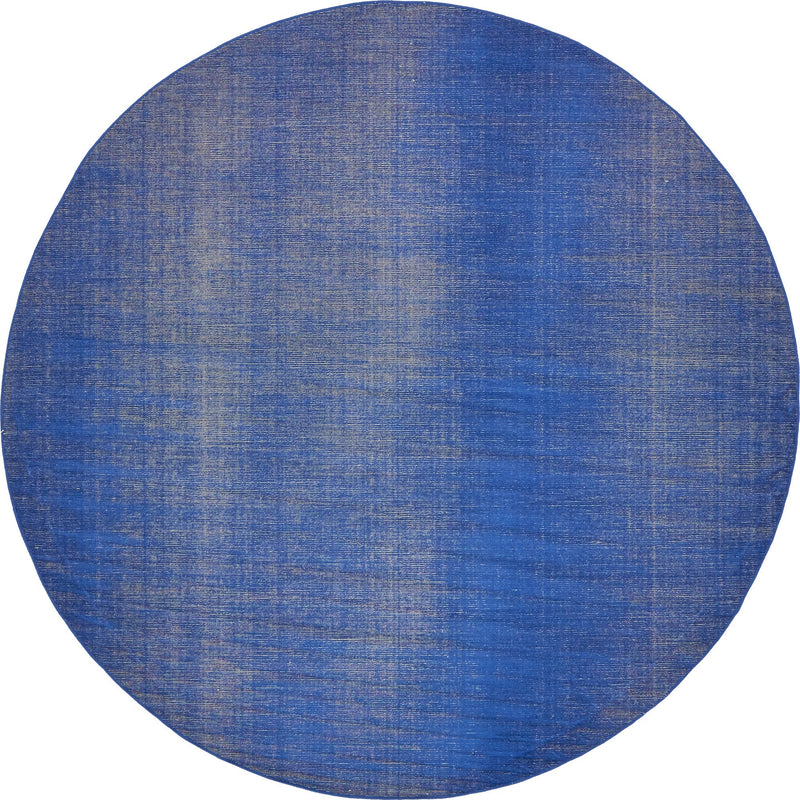 Soho Elegance Collection Area Rug - Chelsea (Navy Blue) Round Navy Blue  lifestyle 12