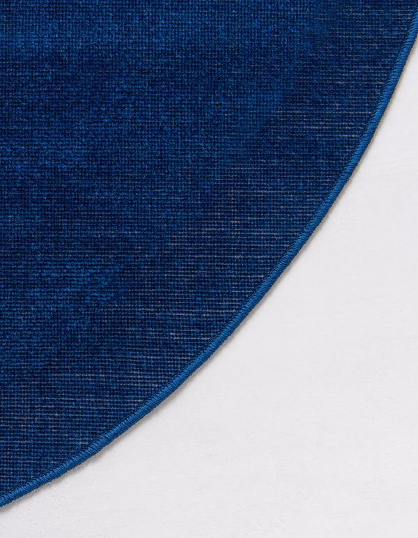 Soho Elegance Collection Area Rug - Chelsea (Navy Blue) Round Navy Blue  lifestyle 28