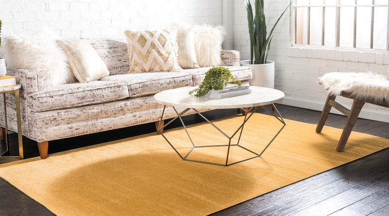 Soho Elegance Collection Area Rug - Chelsea (Gold) Rectangle Gold  lifestyle 3