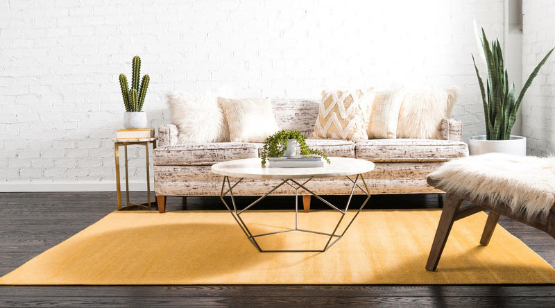 Soho Elegance Collection Area Rug - Chelsea (Gold) Rectangle Gold  lifestyle 4