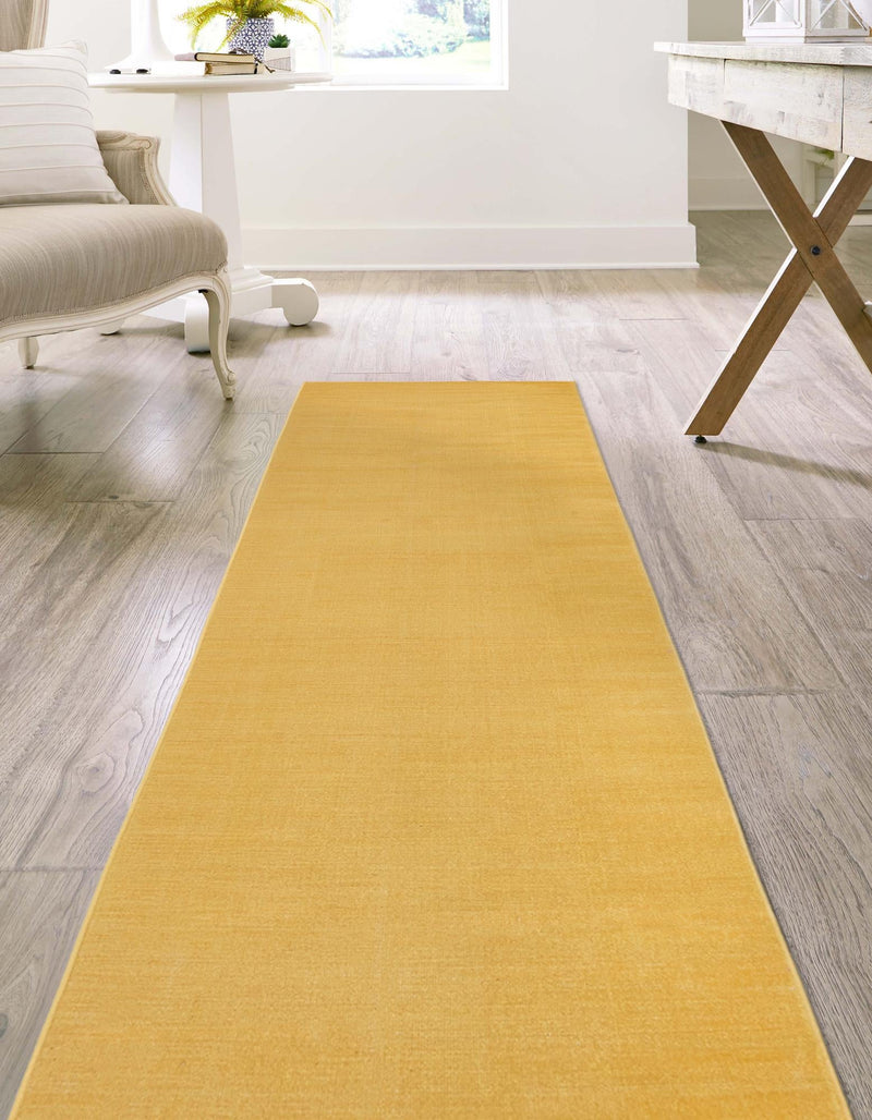 Soho Elegance Collection Area Rug - Chelsea (Gold) Runner Gold  lifestyle 28
