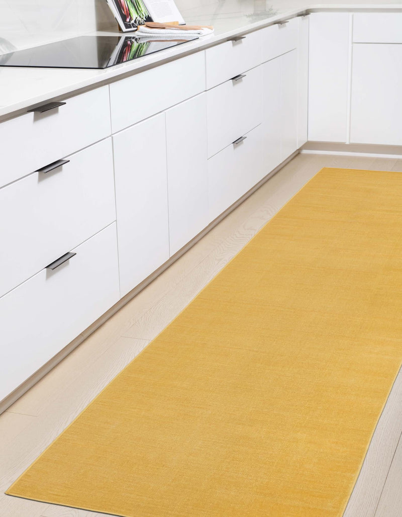 Soho Elegance Collection Area Rug - Chelsea (Gold) Runner Gold  lifestyle 30