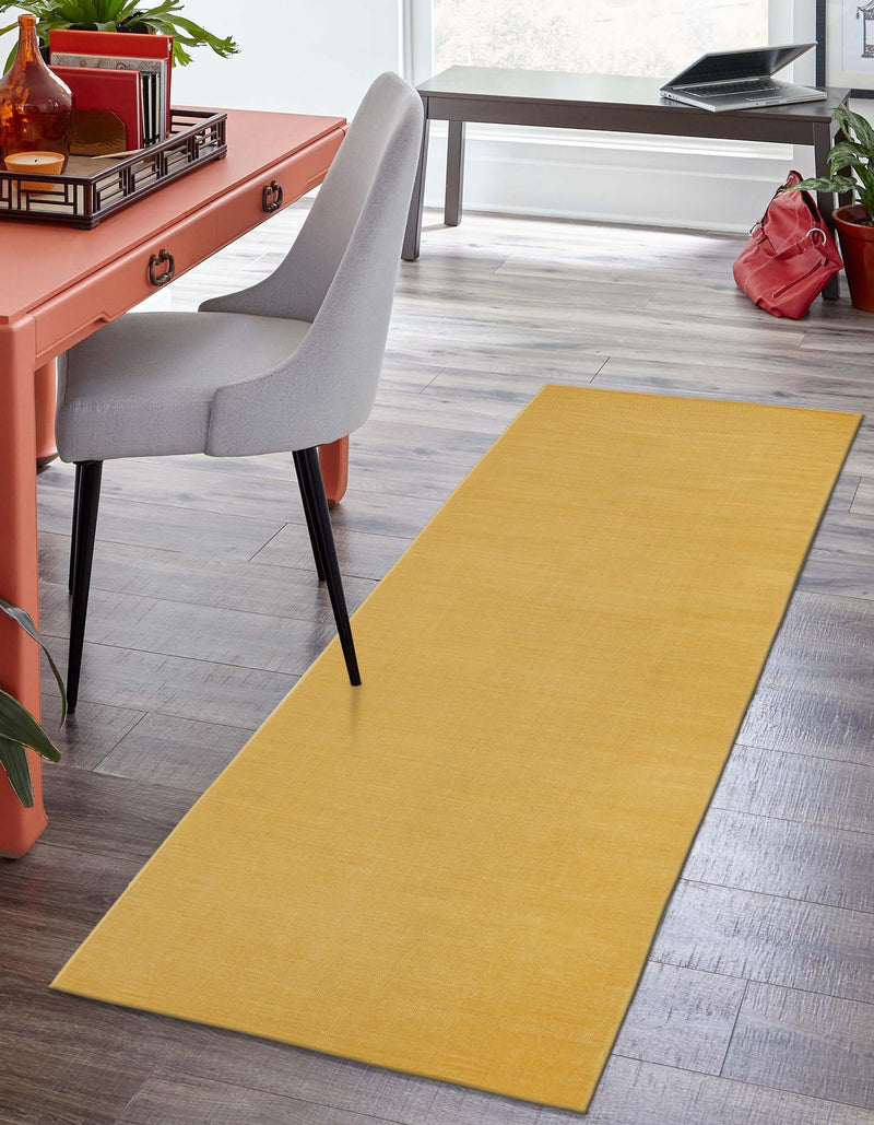 Soho Elegance Collection Area Rug - Chelsea (Gold) Runner Gold  lifestyle 36