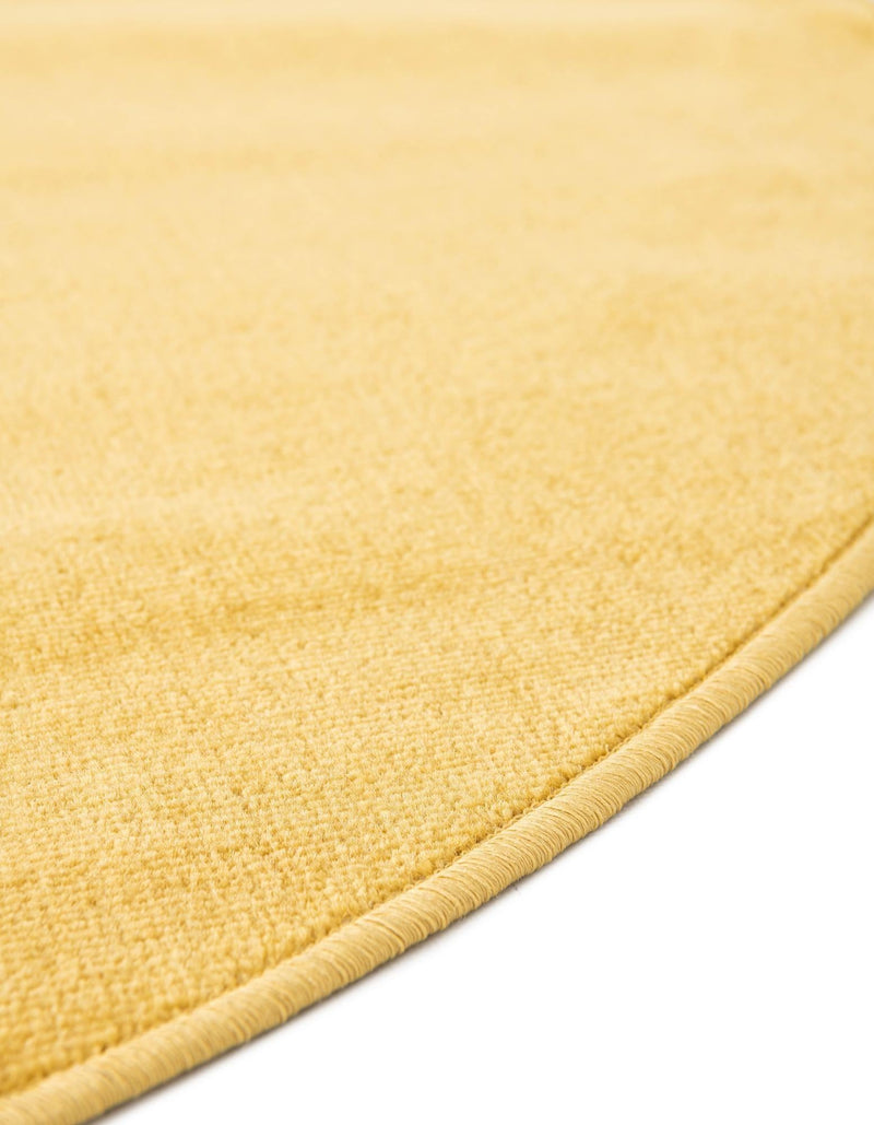 Soho Elegance Collection Area Rug - Chelsea (Gold) Round Gold  lifestyle 37