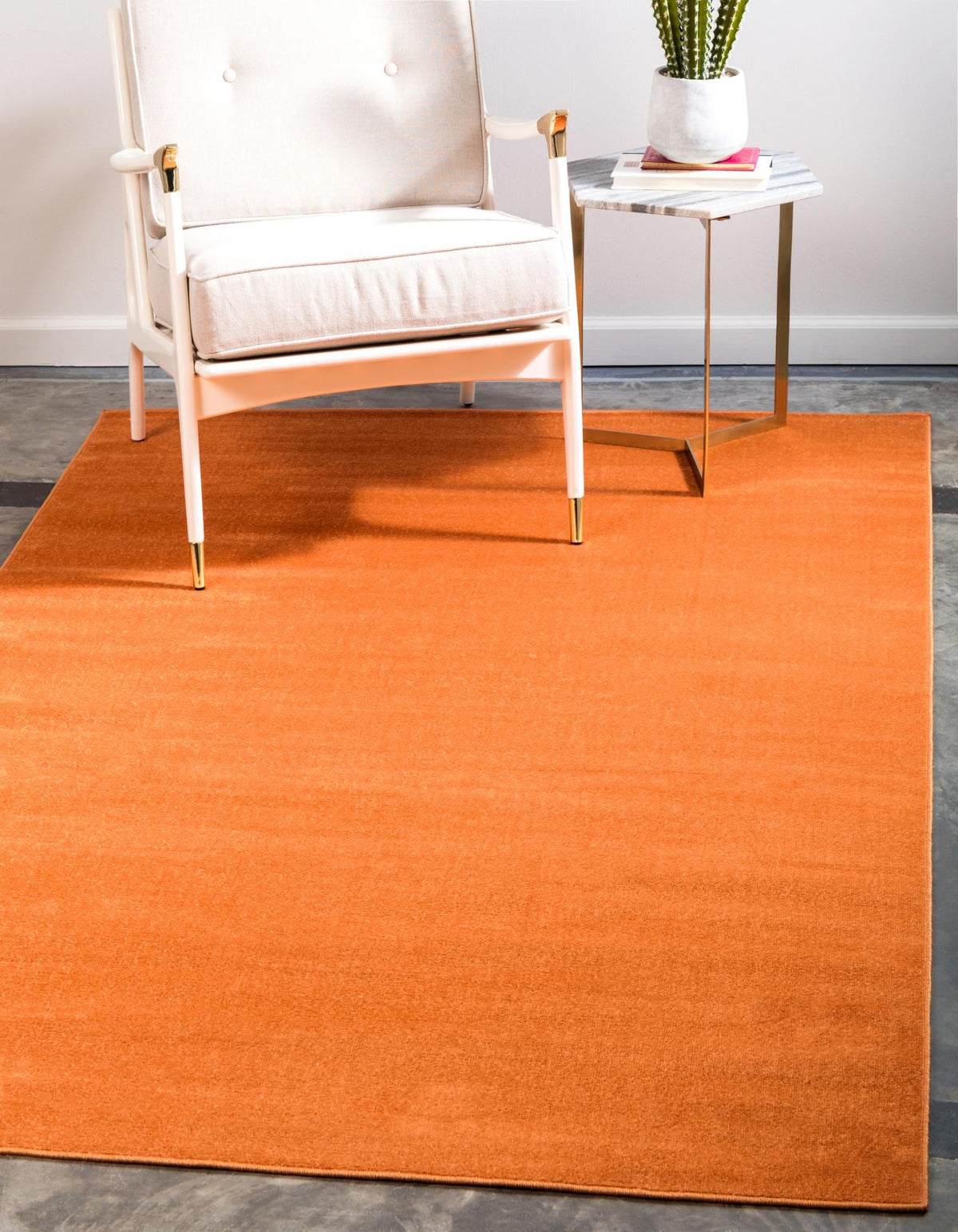 Soho Elegance Collection Area Rug - Chelsea (Salmon) Rectangle Salmon  lifestyle 2
