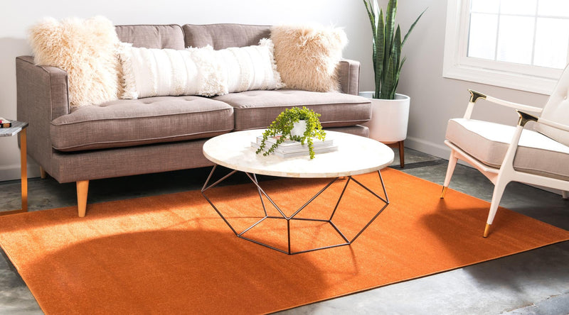 Soho Elegance Collection Area Rug - Chelsea (Salmon) Rectangle Salmon  lifestyle 3