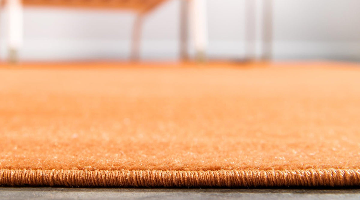 Soho Elegance Collection Area Rug - Chelsea (Salmon) Round Salmon  lifestyle 31