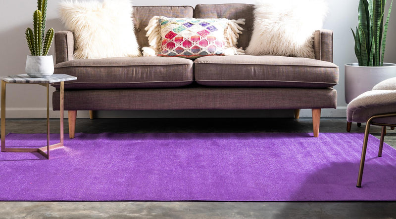 Soho Elegance Collection Area Rug - Chelsea (Violet) Rectangle Violet  lifestyle 3