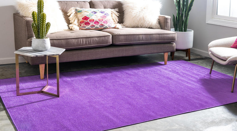 Soho Elegance Collection Area Rug - Chelsea (Violet) Rectangle Violet  lifestyle 4