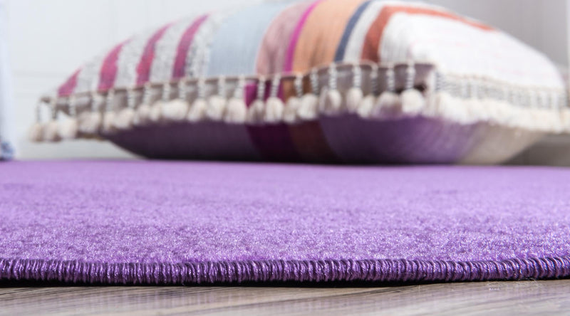 Soho Elegance Collection Area Rug - Chelsea (Violet) Round Violet  lifestyle 14