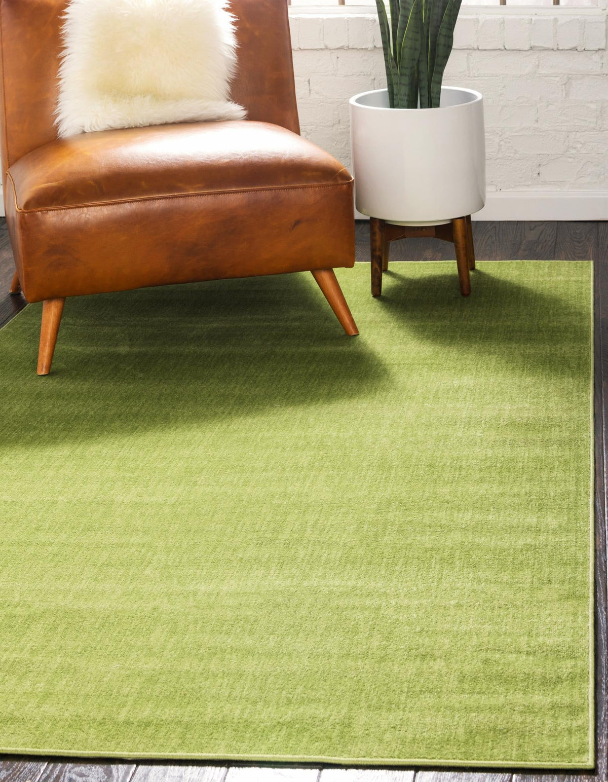 Soho Elegance Collection Area Rug - Chelsea (Green) Rectangle Green  lifestyle 2