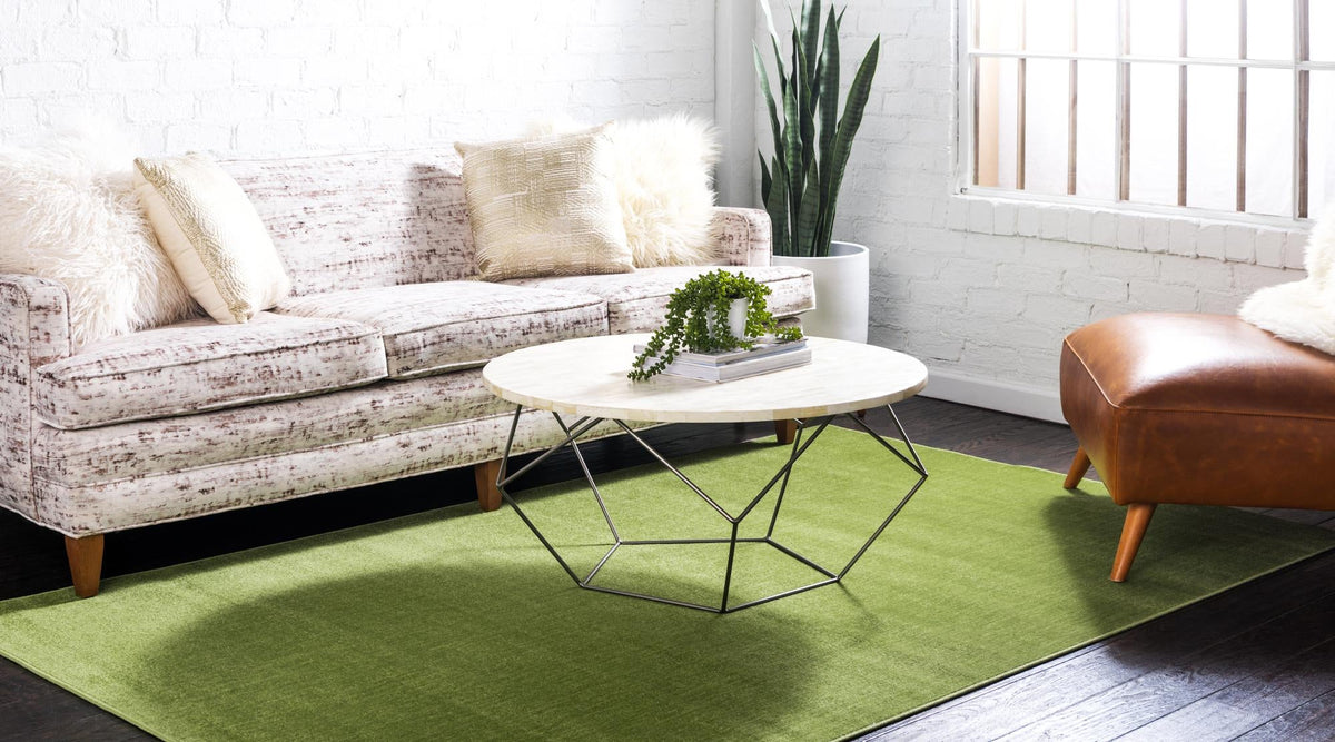 Soho Elegance Collection Area Rug - Chelsea (Green) Rectangle Green  lifestyle 3