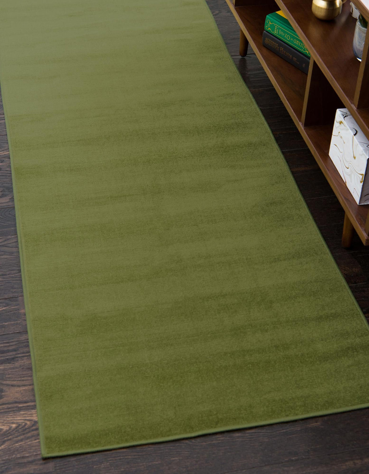 Soho Elegance Collection Area Rug - Chelsea (Green) Runner Green  lifestyle 24