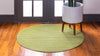 Soho Elegance Collection Area Rug - Chelsea (Green) Round Green  lifestyle 18