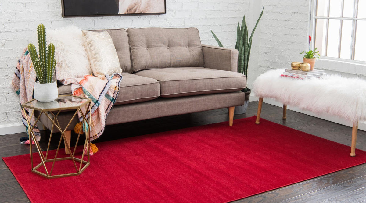 Soho Elegance Collection Area Rug - Chelsea (Burgundy) Rectangle Burgundy  lifestyle 3