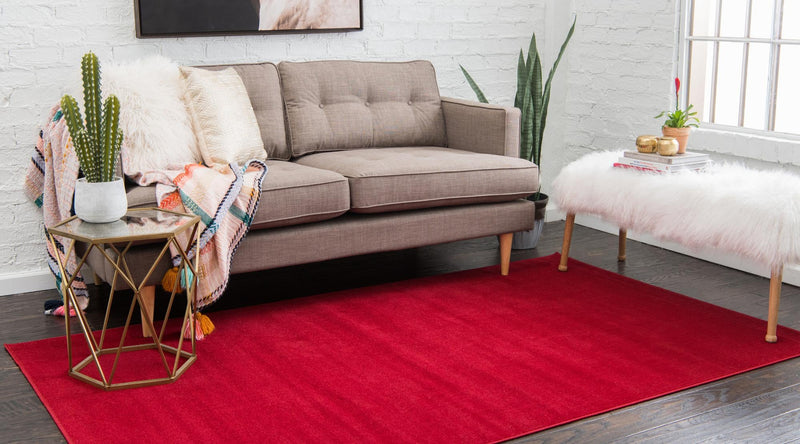 Soho Elegance Collection Area Rug - Chelsea (Burgundy) Rectangle Burgundy  lifestyle 3