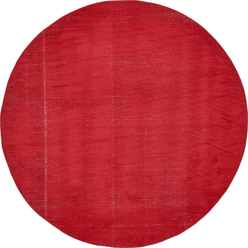 Soho Elegance Collection Area Rug - Chelsea (Burgundy) Round Burgundy  lifestyle 12