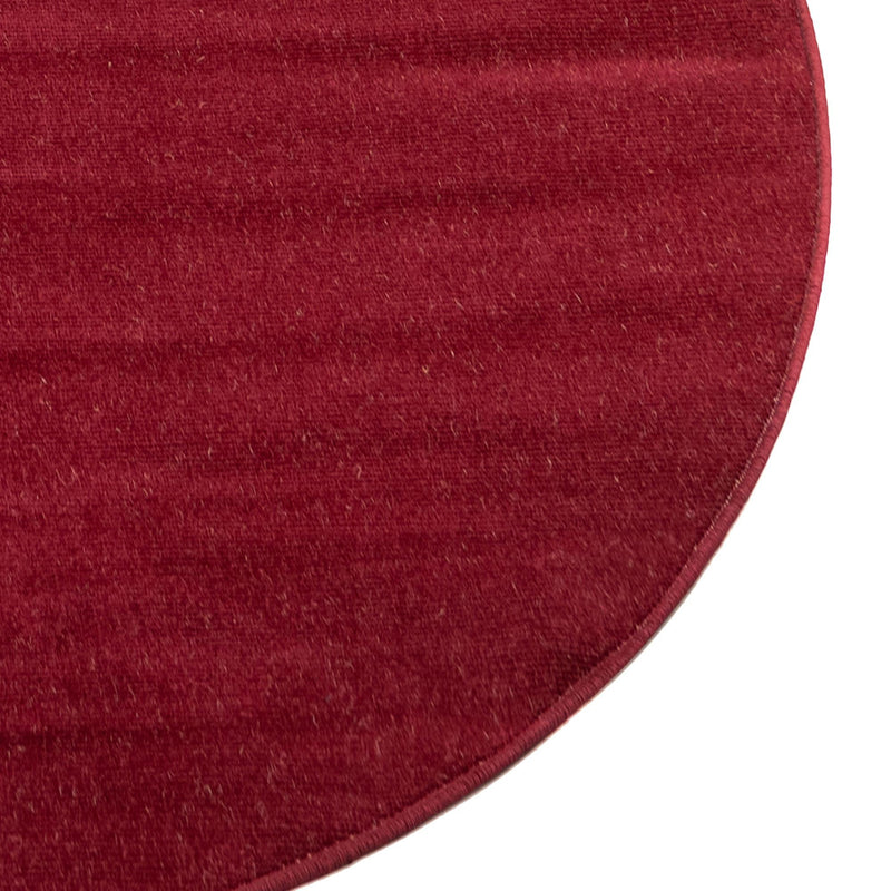 Soho Elegance Collection Area Rug - Chelsea (Burgundy) Round Burgundy  lifestyle 22