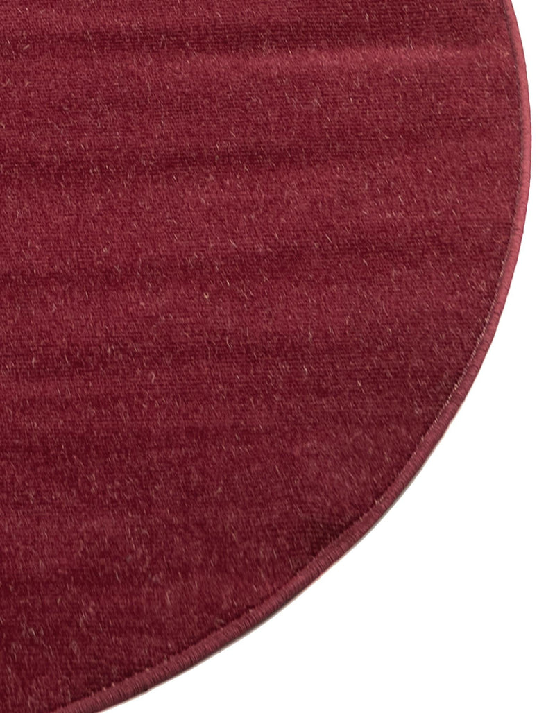 Soho Elegance Collection Area Rug - Chelsea (Burgundy) Round Burgundy  lifestyle 35