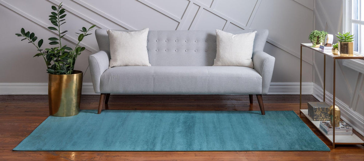 Soho Elegance Collection Area Rug - Chelsea (Turquoise) Rectangle Turquoise  lifestyle 4