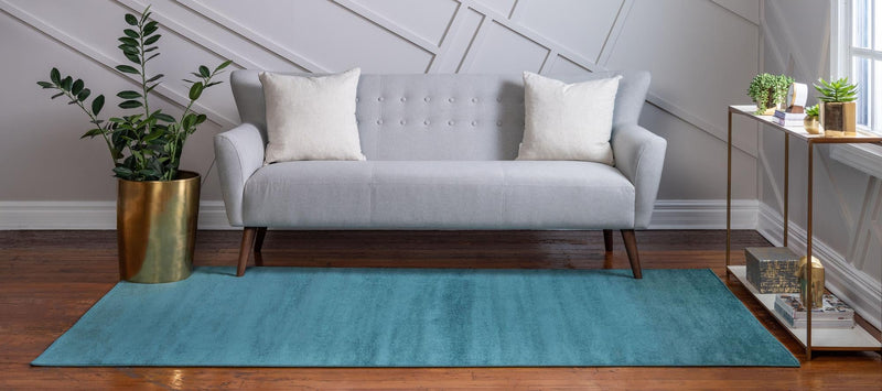 Soho Elegance Collection Area Rug - Chelsea (Turquoise) Rectangle Turquoise  lifestyle 4