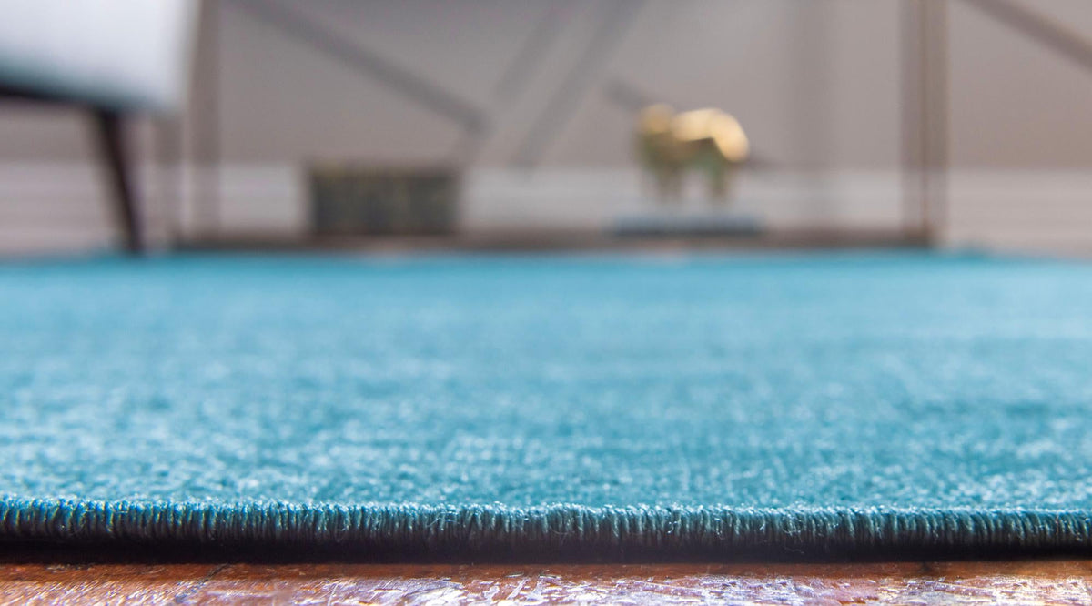 Soho Elegance Collection Area Rug - Chelsea (Turquoise) Rectangle Turquoise  lifestyle 5