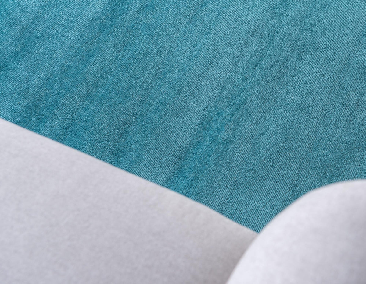 Soho Elegance Collection Area Rug - Chelsea (Turquoise) Rectangle Turquoise  lifestyle 6