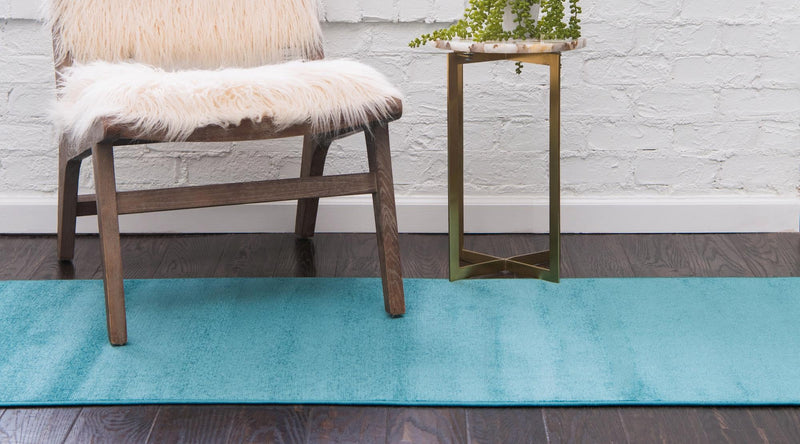 Soho Elegance Collection Area Rug - Chelsea (Turquoise) Runner Turquoise  lifestyle 17