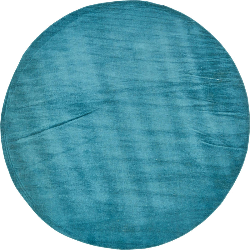 Soho Elegance Collection Area Rug - Chelsea (Turquoise) Round Turquoise  lifestyle 12