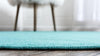Soho Elegance Collection Area Rug - Chelsea (Turquoise) Round Turquoise  lifestyle 32