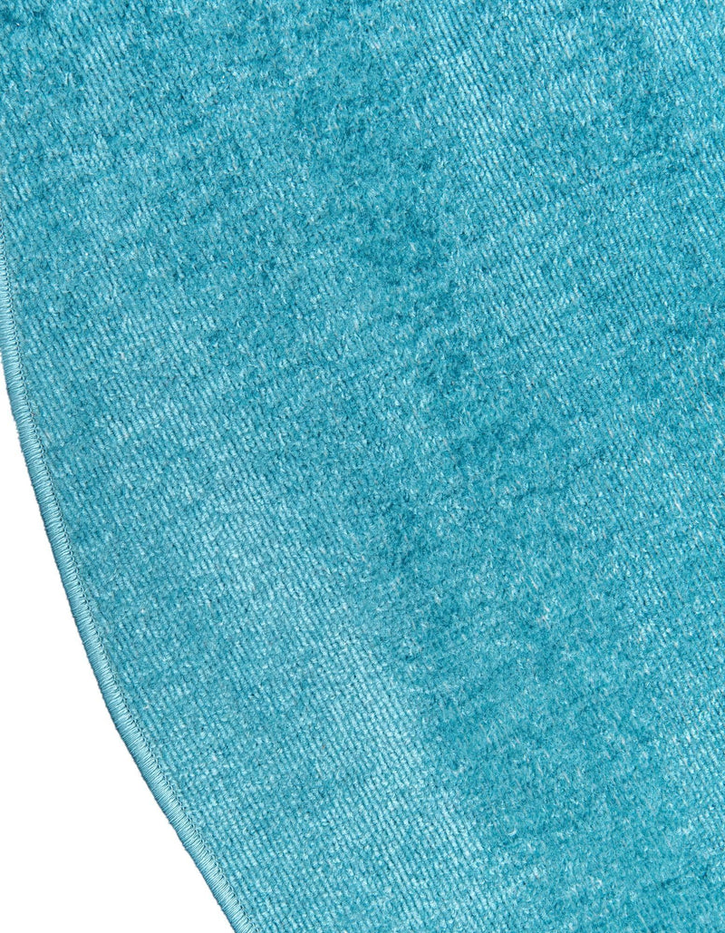 Soho Elegance Collection Area Rug - Chelsea (Turquoise) Round Turquoise  lifestyle 36
